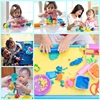 Fun Play Dough Tools Kit For Kids Children Toddlers Playdough Extruders Scissors Rollers Cutters Plasticine Clay Accessories Toy 6