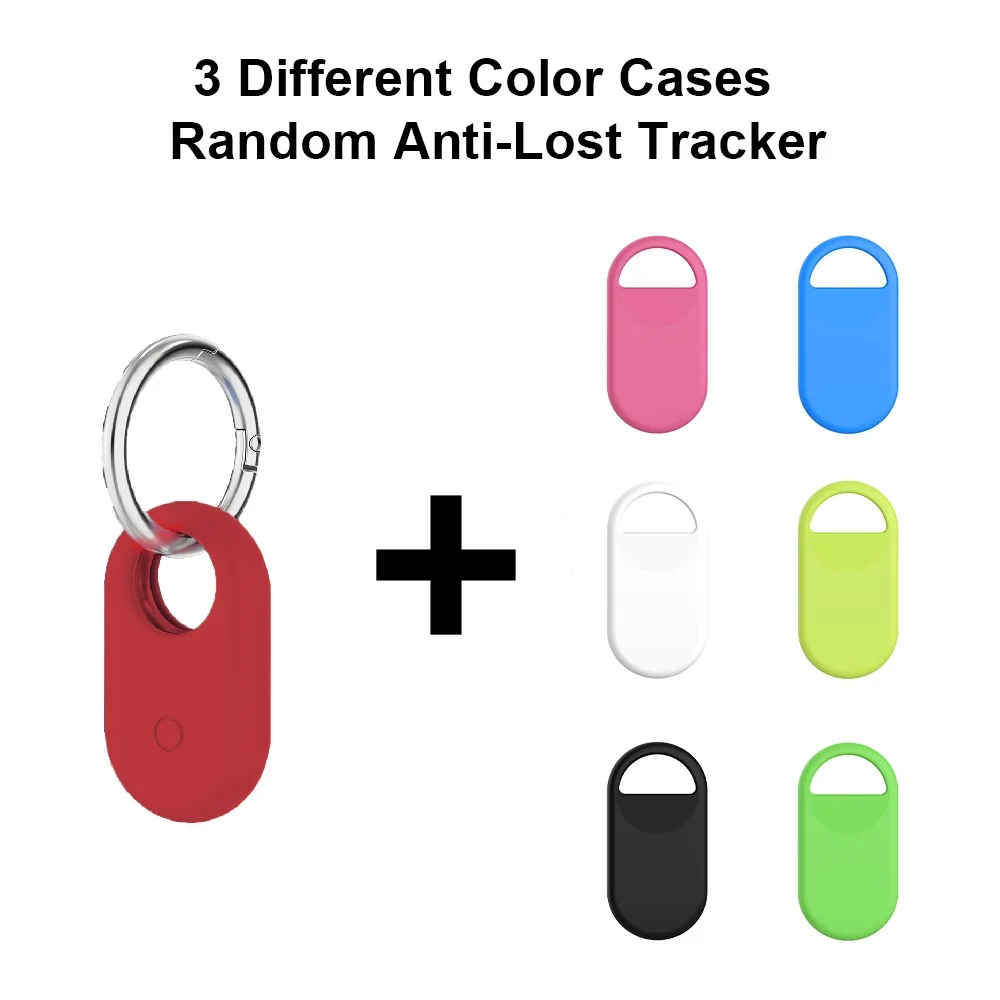 Enhanced Smart Tag Tracker Set with Multi-Color Protective Cases and Sound Alarm Key Locator