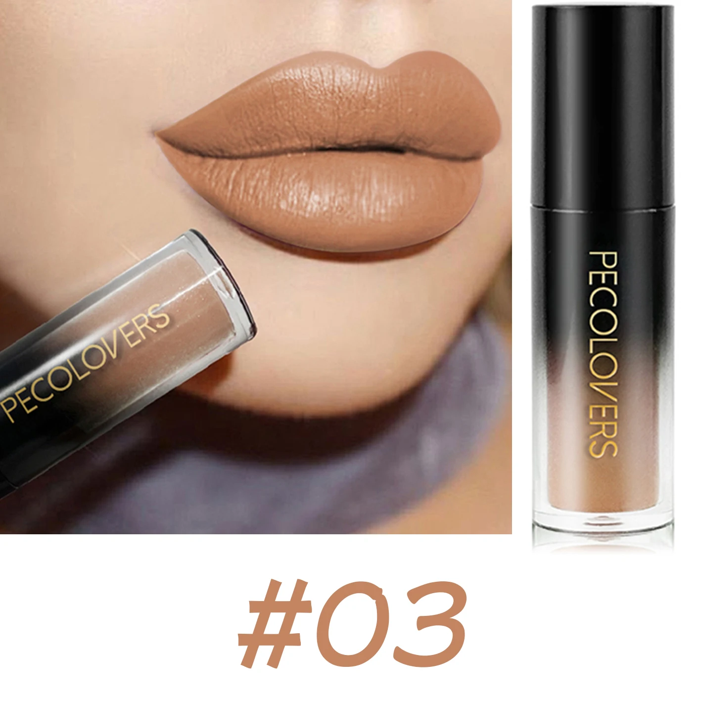 Lipstick Lip Gloss Makeup Waterproof Velvet Non-stick Cup Lip Tint Matte Long Lasting Sexy Red Brown Nude Liquid Lip Stick S40addbdc611b49f3b255fab1cd38fd1cO