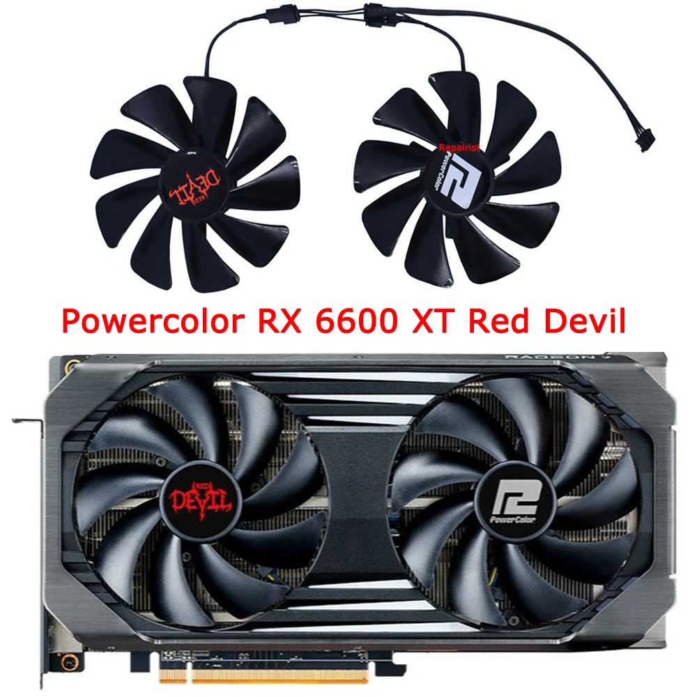 Red Devil RX6600XTデュアルファン グラフィックボード Amazon.com: PowerColor Red Devil AMD Radeon RX 6600 XT