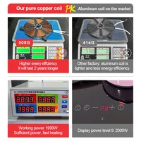 Built In 4 Plate Induction Hob Electric Stove 6800W Induction Cooktop With 4 Power Boost Burners 2