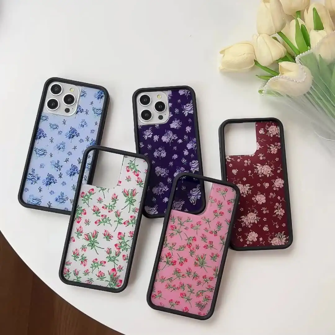 Дикий цветок wf дикие цветы розы чехол для телефона iPhone 15 14 13 12 16 Pro Max Plus 16pro 3D WF