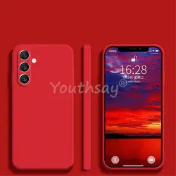 Silicone Plain Protector Cover - Durable Rubber Case - A04S (Red)