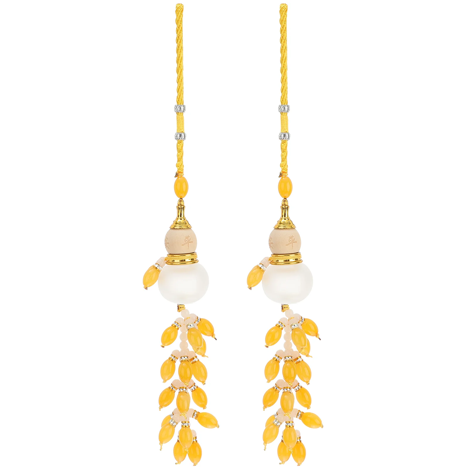 

2 Pcs Car Perfume Pendant Gourd Decor Decoration Ornament Hanging Accessory Creative