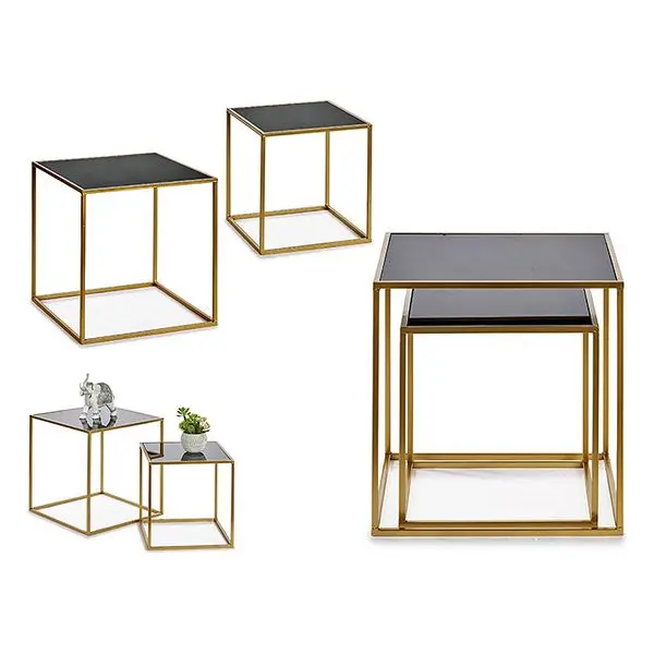 Set of 2 tables Metal (50 x 50 cm) |