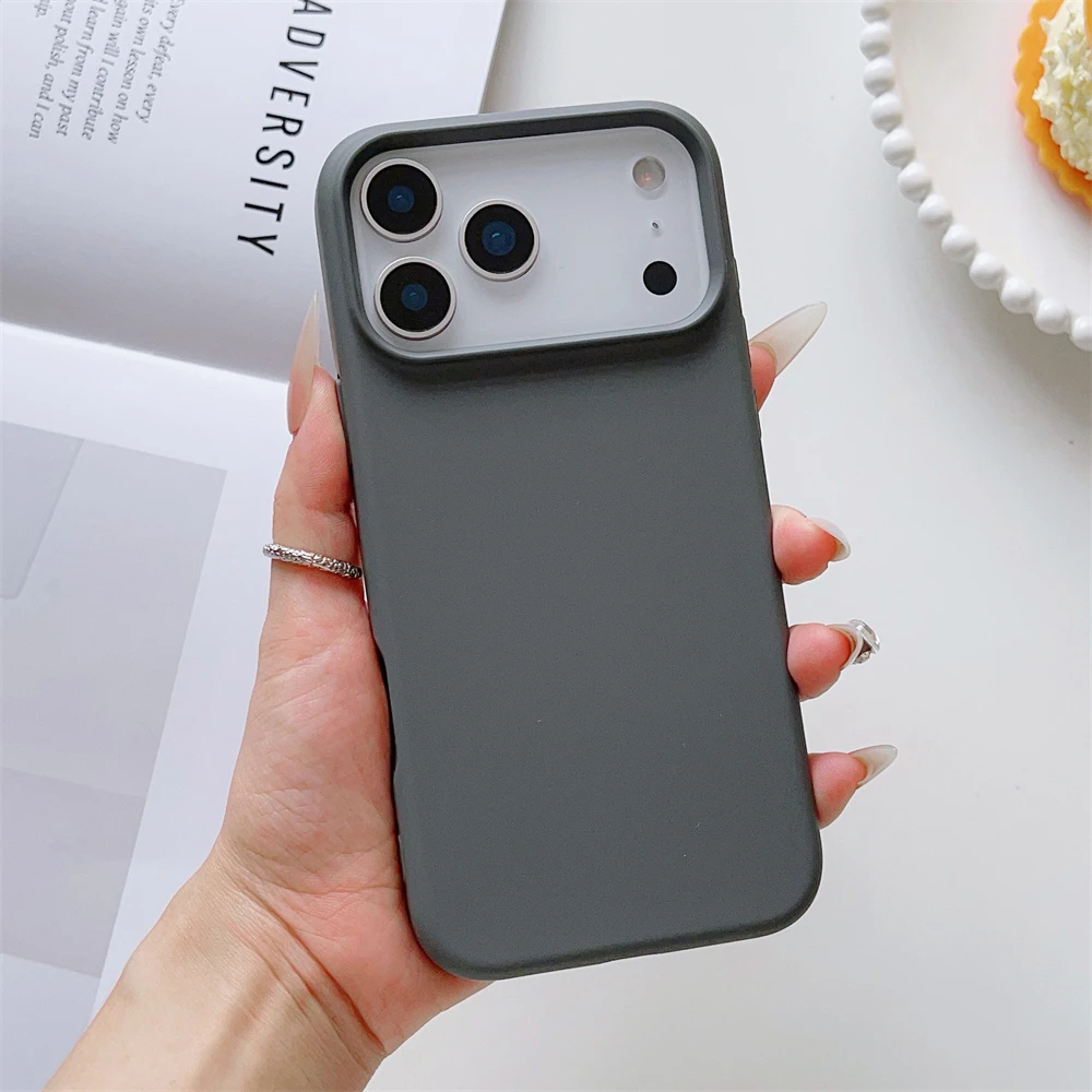 Matte Candy Color Shockproof Liquid Silicone Phone Case with Skin-Feel Finish