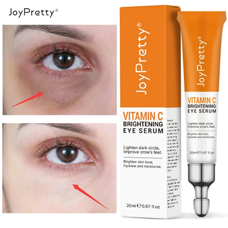 

Vitamin C Remove Dark Circles Eye Serum Eye Bags Lift Firm Brightening Eye Cream Hyaluronic Acid Anti-Wrinkle Massage Eyes Care