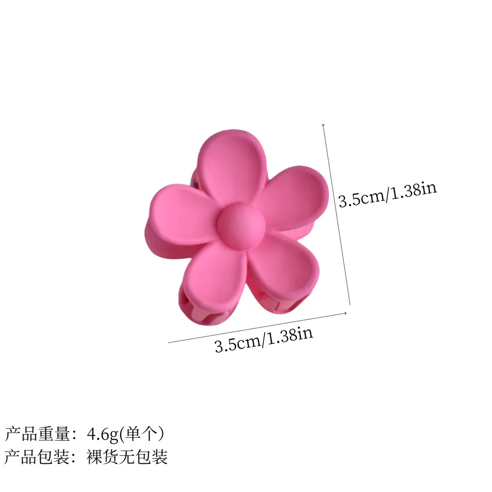 Flower Shape Hair Claw Clips 3.5cm Women Girls Accessories - Uniqwear
