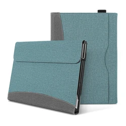 Versatile Tablet Stand Cover and Protective Shell for Surface Pro 10 (Grey and Green)