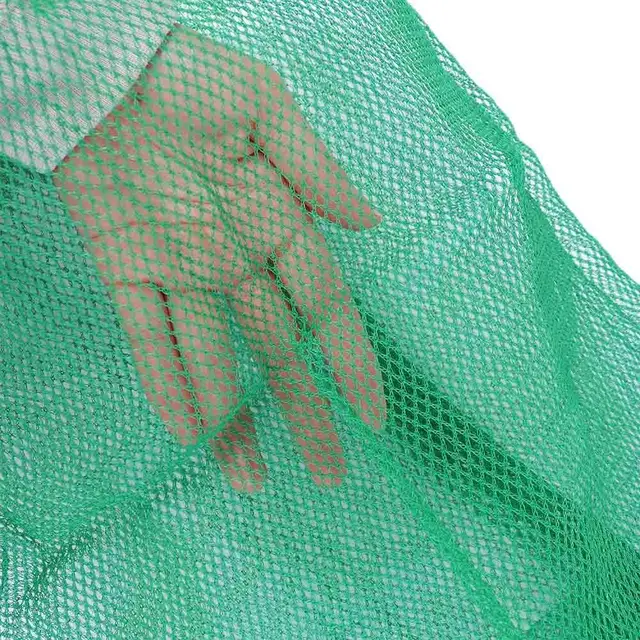 Portable Fishing Gear Small Grid Thickening Green Fishing Net Nylon Mesh Bag Fish Nets Bag Live Fish Nets Mesh Bag 3