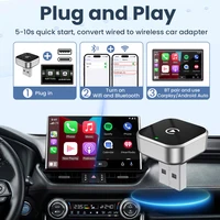 PLAYAIBOX Wireless 2IN1 CarPlay Android Auto Wireless Supermini Box Adapter Plug And Play Dongle Bluetooth WiFi Fast Connect - Image 2