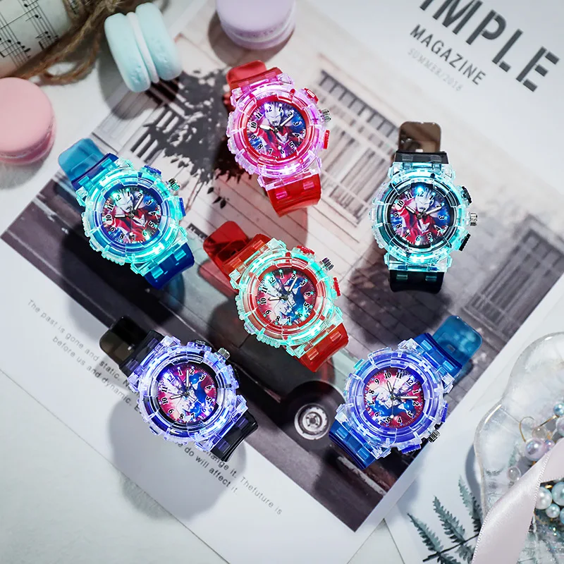 Children's Luminous Watches Cute 3D Cartoon Pattern Kids Watch Casual Silicone Band Child Quartz Clock Gift Relojes Para Niños