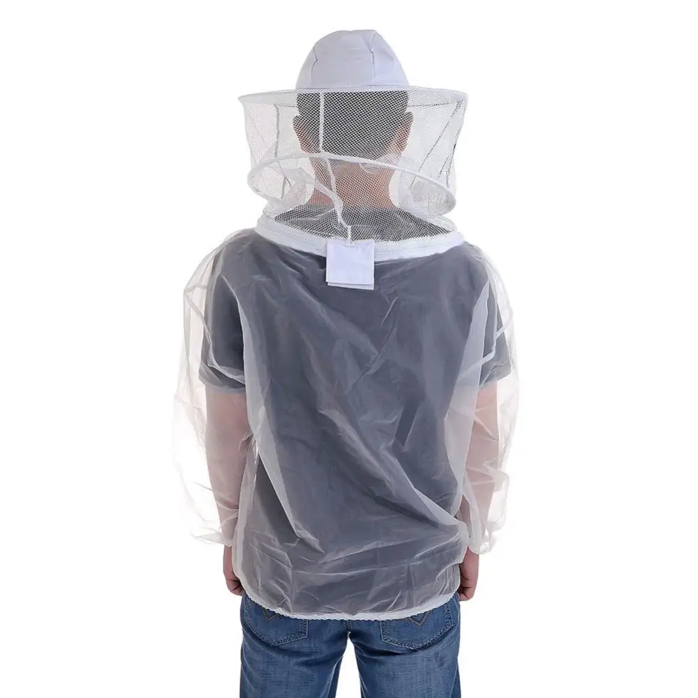 Hat Mesh Veils Smock Beekeepers Beekeeping Anti-Bee Half Body Protective Clothes Transparent Breathable Beekeeping Equipment beekeeping suit beekeeping clothing