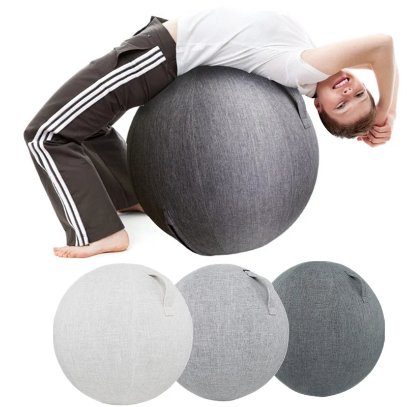 55-75 cm Yoga Ball Protective Cover Gym Workout Balance Ball Cover for Yoga Pilates Sitting Dustproof Protector Slipcover