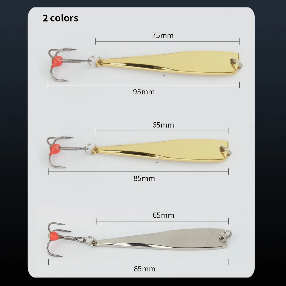 Фото FISH KING вертикальные приманки для зимней подледной рыбалки, 6 г/8 г, 1 шт., металлическая блесна с тройным крючком для ловли окуня и щуки №5