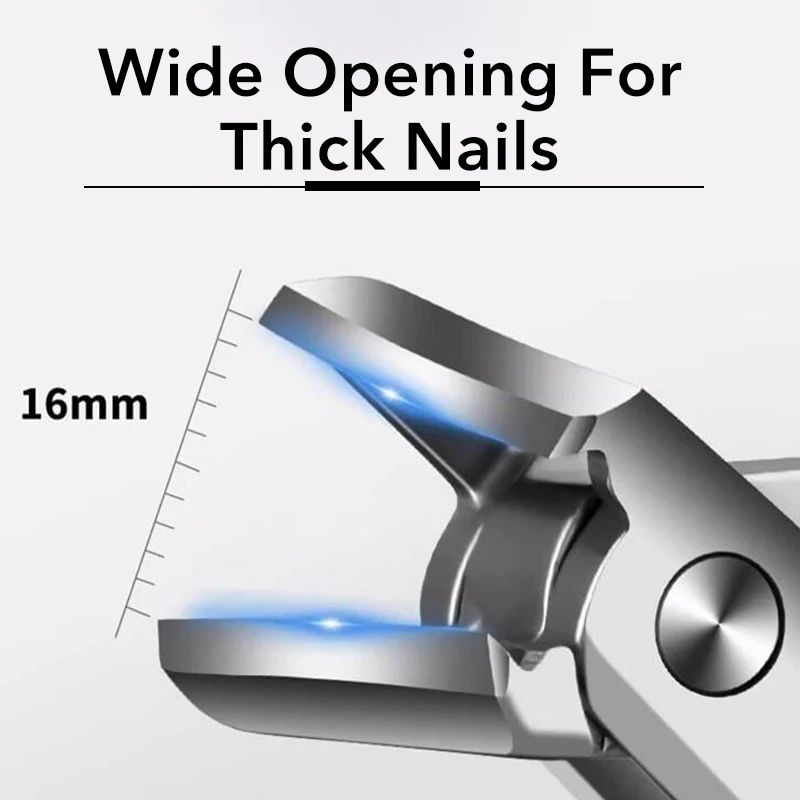 Slanted Edge Nail Clippers with Catcher Stainless Steel Ingrown Fingernail Toenail Cutter Trimmer Manicure Tools 1Pcs toe nail clipper nail clipper nail clippers