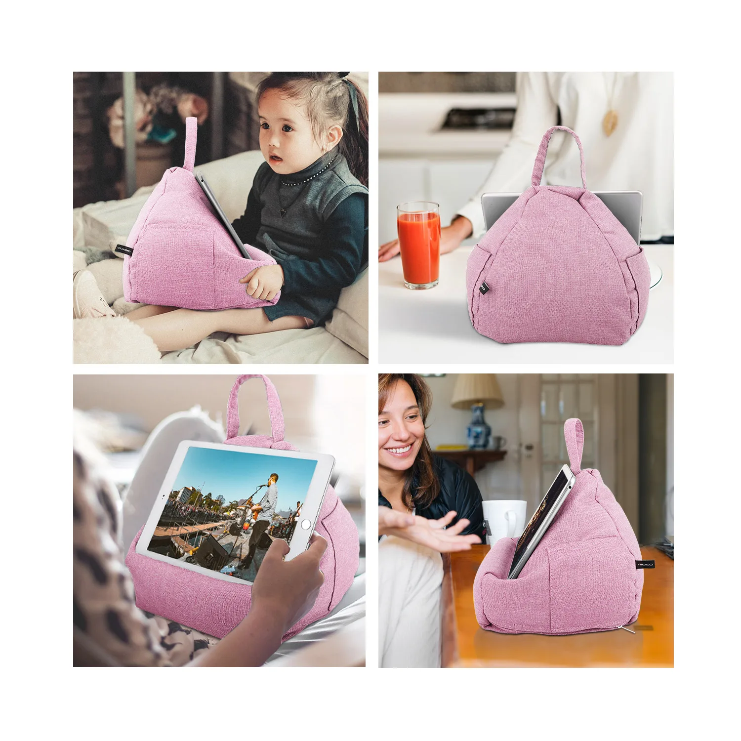 pour oreiller de support de coussin doux pour lit et cadeau de noël pour tablettes du matin ipad pro dock