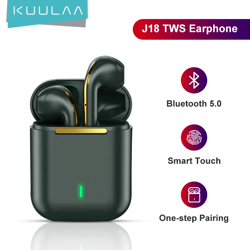 

TWS-наушники KUULAA, беспроводные Bluetooth-наушники для iPhone 12, 11 Pro Max, с сенсорным управлением
