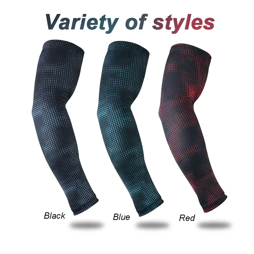 1Pcs Sports Arm Compression Sleeves for Men Women Arm Cooling Sun Protection for Running Baseball Basketball Golf Tennis sun protection arm sleeves,arm sleeves,cooling arm sleeves
