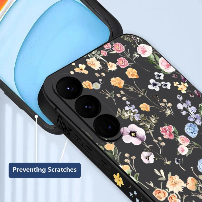 Vintage Floral Pattern Phone Case - Elegant Protective Cover