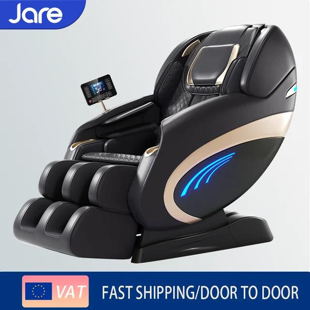 Jare K8 Professional 4D Manipulator Full Body Massage Chair Automatic Electric Zero Gravity Chair with Heating and Bluetooth