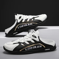 Men's plus size casual mesh slippers summer breathable non-slip walking shoes fashion Baotou comfortable outdoor sports sandals