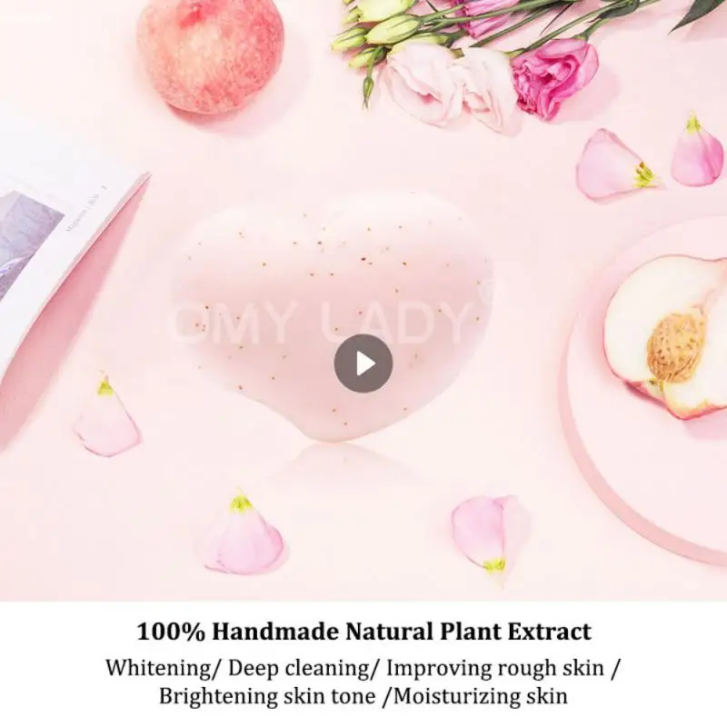 

Женское Отбеливающее мыло Персиковое ароматическое женское интимное мыло для мытья тела Скраб для удаления клещей органическое натуральное Отбеливающее мыло 80 г