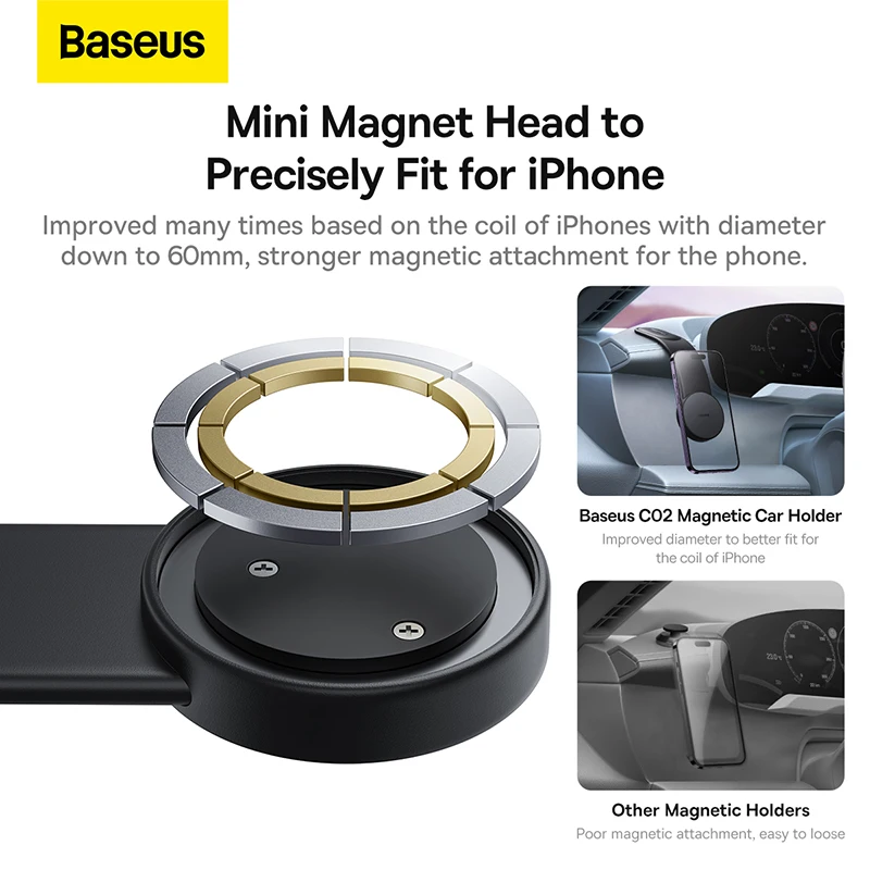 Baseus ׳ƽ ڵ ȭ ġ    14 13 12  ڵ ȭ ĵ  Ŭ Ʈ ġ Magsafe ġ