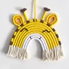 Rainbow Wall Hanging Macrame Woven Rainbow Wall Hanging Hand-Woven Rainbow Fawn/Lion Rainbow Wall Art Wall Decor 5