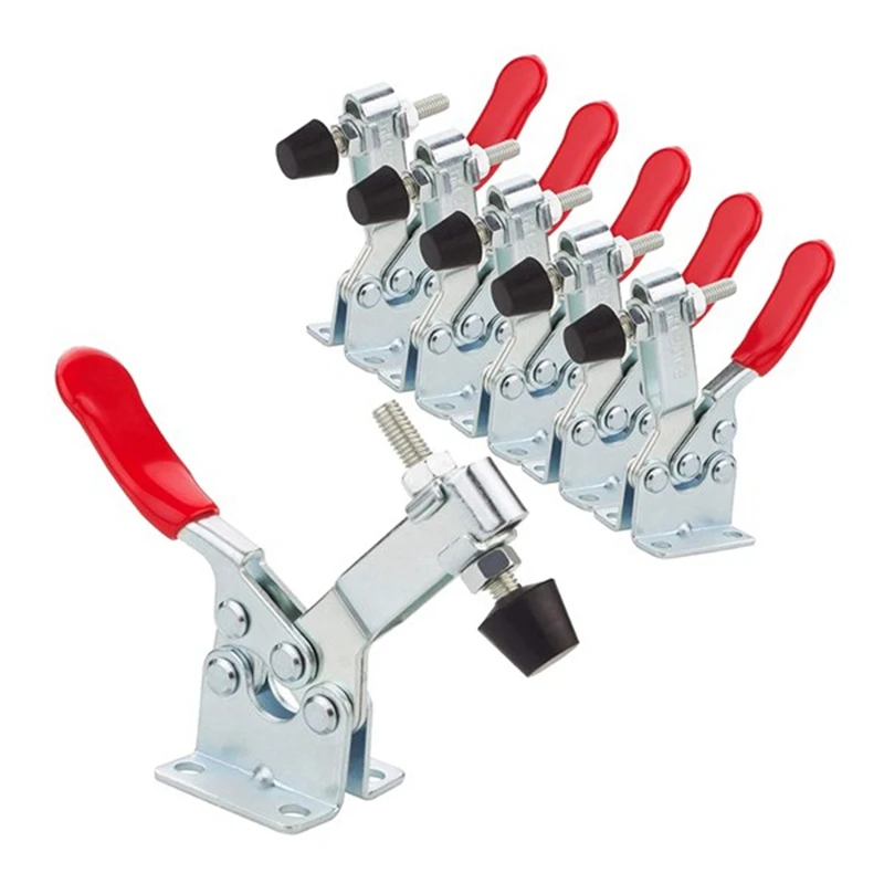 

6Pcs Hinge Clamp GH-201B Quick Release Tool Horizontal Clamp Adjustable Clamp Latch Tool Spare Parts Accessories
