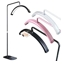 FOSOTO Overseas Warehouse LED Video Light Half-moon Shaped Nail Desktop Ring Light For Tattoo Beauty Salon Eyelash Fill Lamp 2