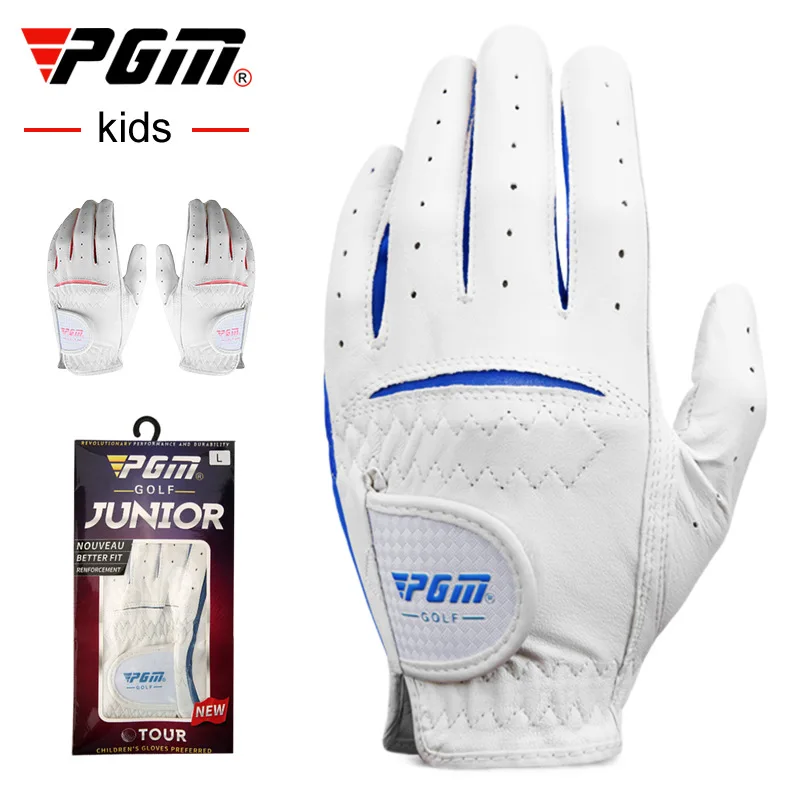

PGM ST023 1 Pairs Golf Gloves Children Outdoor Sports Left/Right Hand Soft Comfortable Breathable Microfiber Leather Kids Gloves