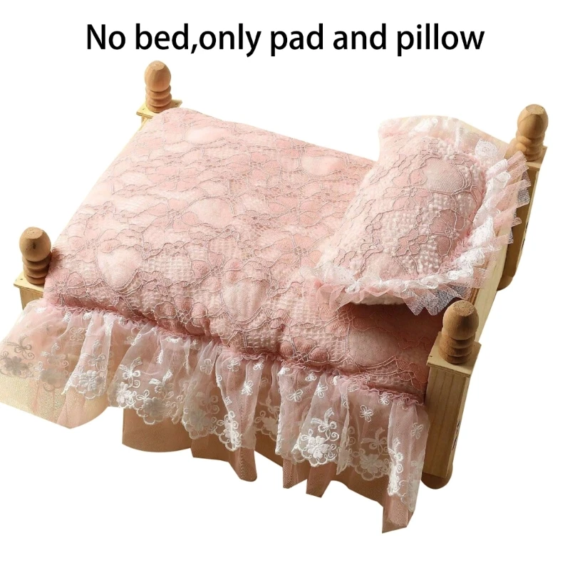 

Photography Props Lace Mattress Posing Pillow Skin-Friendly Cushion Baby Photo Furniture Newborn Shower Gift