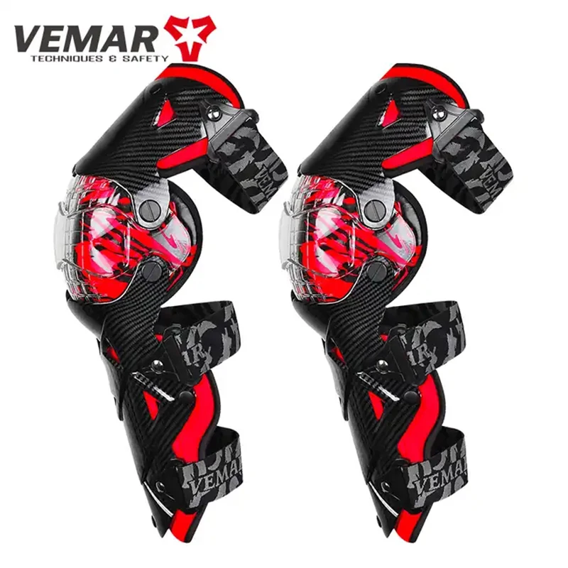 

Red Motocross Knee Pads Motorcycle Knee Guard Moto Protection Motocross Equipment Motorcycle Knee Protector Safety Guards
