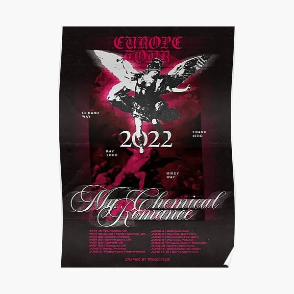 

Европа Тур 2022 постер комната смешная фотообои Искусство Декор домашний принт Декор стена Винтаж без рамки