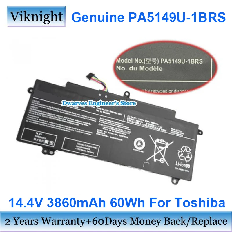 Оригинальный аккумулятор для ноутбука Toshiba Tecra PA5149U-1BRS Z40-A Z40-A-10K 60Wh 14 4 В