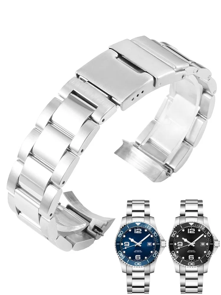 Cinturino In Gomma Di Alta Qualità 21Mm Per Longines Hydroconquest L3.781 782 642 742 Conquest Sports Diving Cinturino Per Orologio In Acciaio Solido
