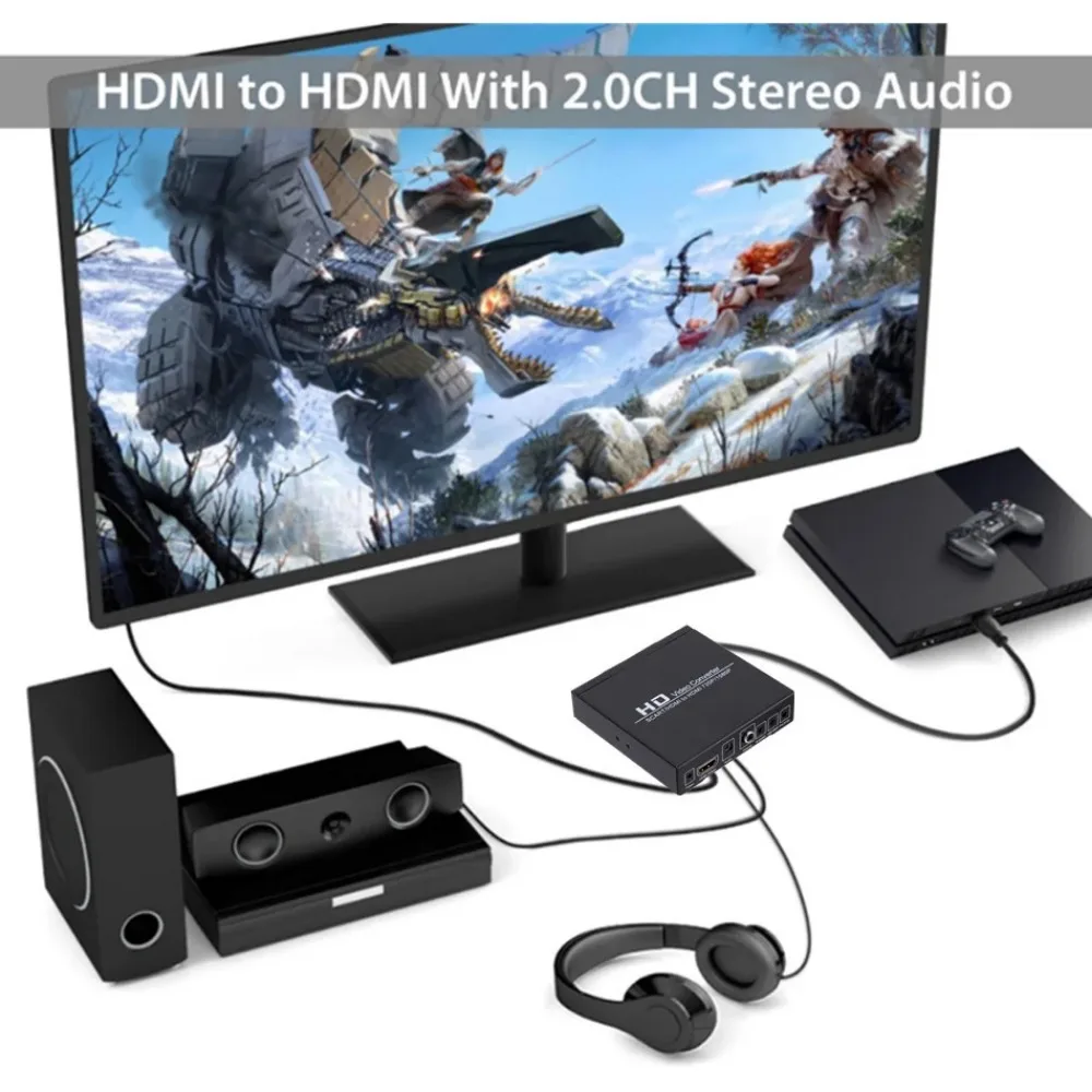 BGGQGG SCART HDMI To HDMI ȯ Ǯ HD 1080P  ȭ  Konverter HDTV HD  EU/US  ÷ 
