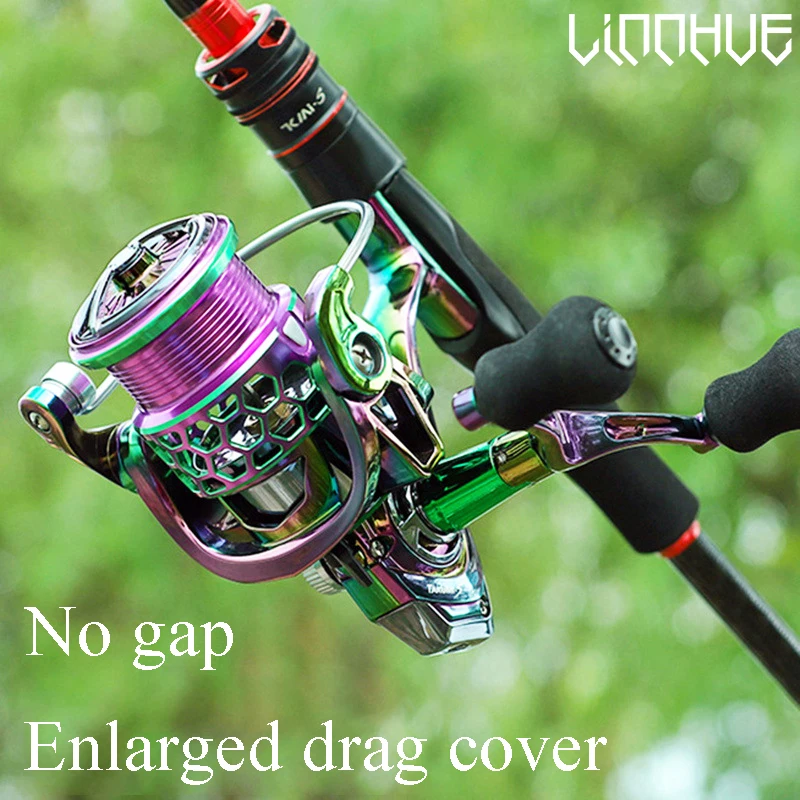 

LINNHUE Reel Fishing JS1000-6000 4BB Max Drag 12kg Spinning Reel Accessories Equipment for fishing Goods Pesca Fishing Reel