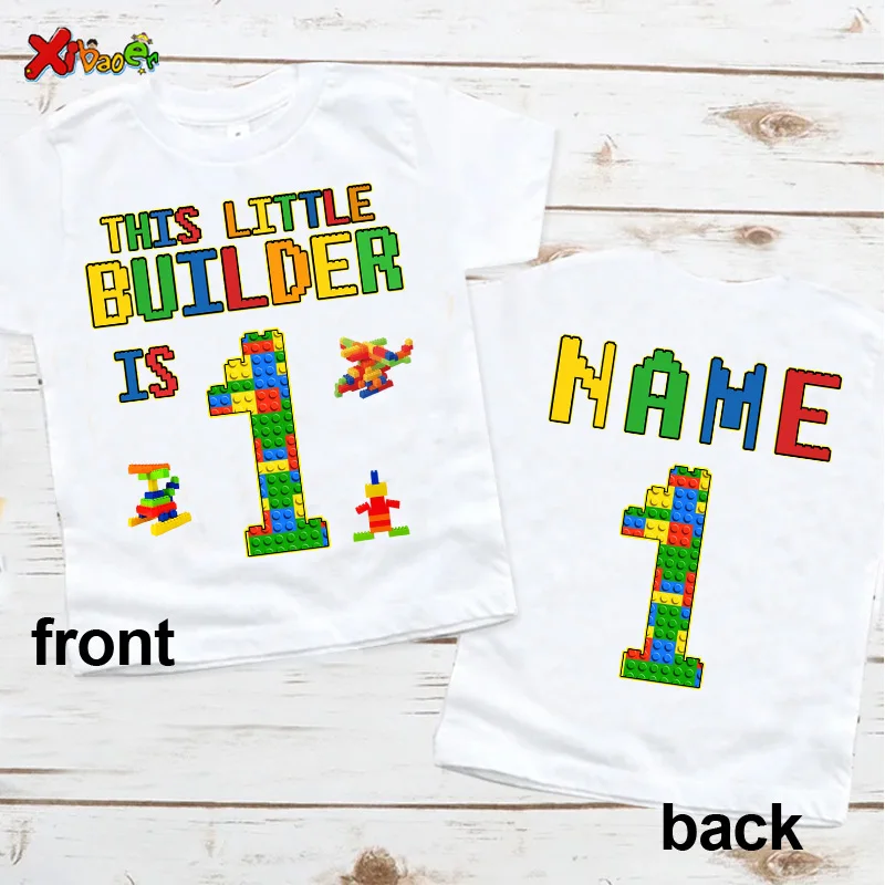 Building Blocks Personalized Birthday Shirt