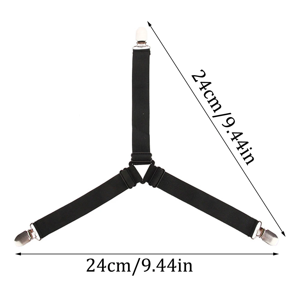 Sheet Clips 4PCS/Set Adjustable Sheet Comforter Retainer Tablecloth Sofa Cover Sheet Buckle Tent Clip Metal