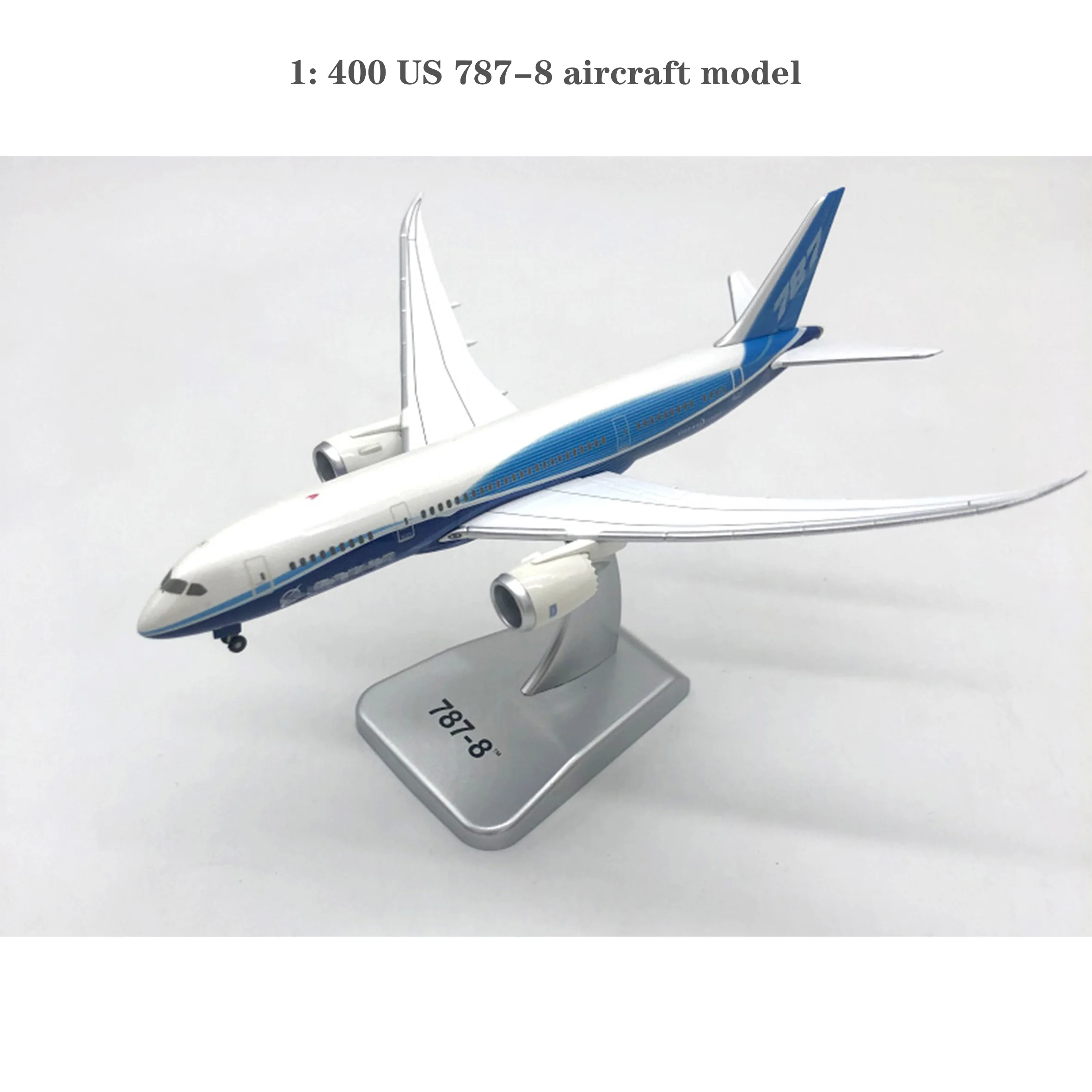 1-400-us-787-8飛行機モデル白いボックス合金コレクションモデル