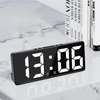 Two Sets of Minimalist  Alarm Clocks - Korean Fashion Style with Big  Digital Display  Bedrooms 2