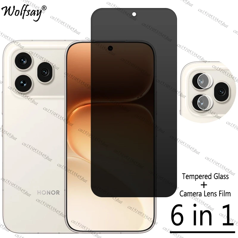 Enhanced Privacy Tempered Glass Screen Protector with Camera Lens Film