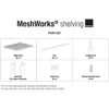 2 Tier Metal Storage Shelves for Kitchen, Office, and Garage Organization 6