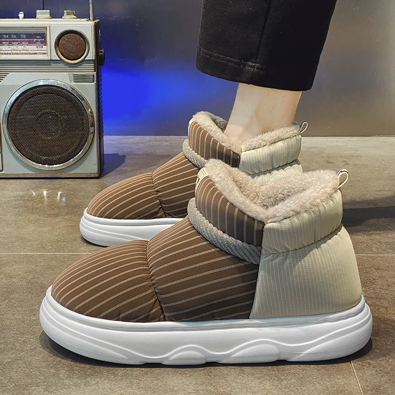 

Brand Snow Boots Fashion Women's Boots Wintern Plush Warm Couple Shoes Men Boots Lightweight High Top Cotton Shoes Men Drop Shop