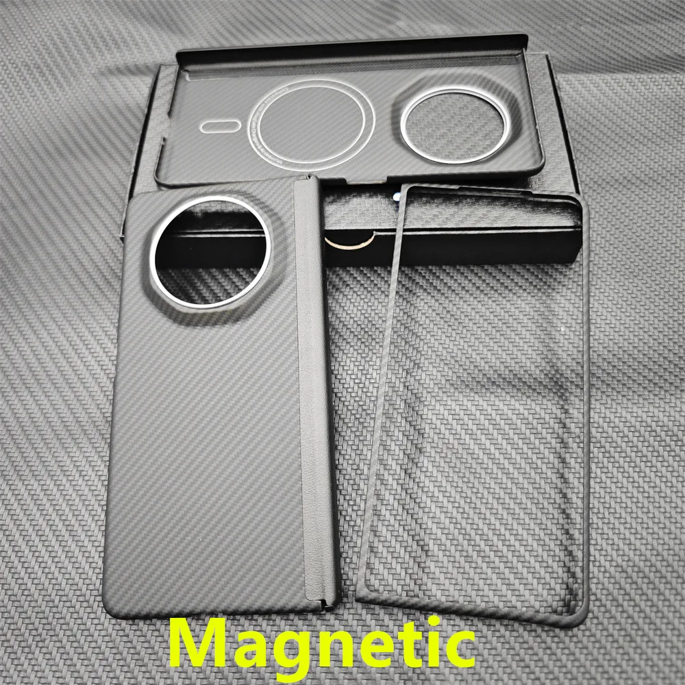 Ultra-Thin Carbon Fiber Aramid Shell - Magnetic Phone Case