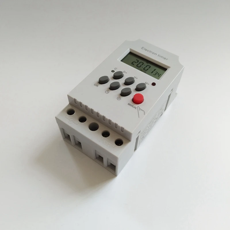 KG316T-II Din Rail Microcomputer Time Control Switch Time Control Timer AC 220V 25A DIGITAL TIMER SWITCH Relay
