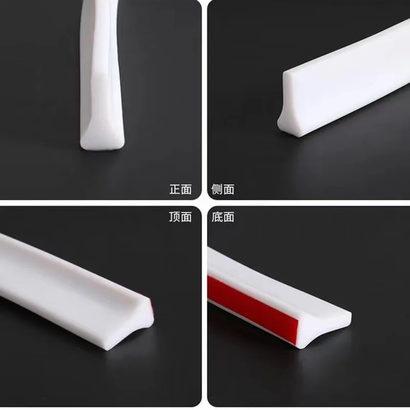 Description Picture 6 of item1-3M Bathroom Silicone Water Retaining Strips Self Adhesive Bendable Sealing Strip Shower Room Wet Dry Separation Water Stopper