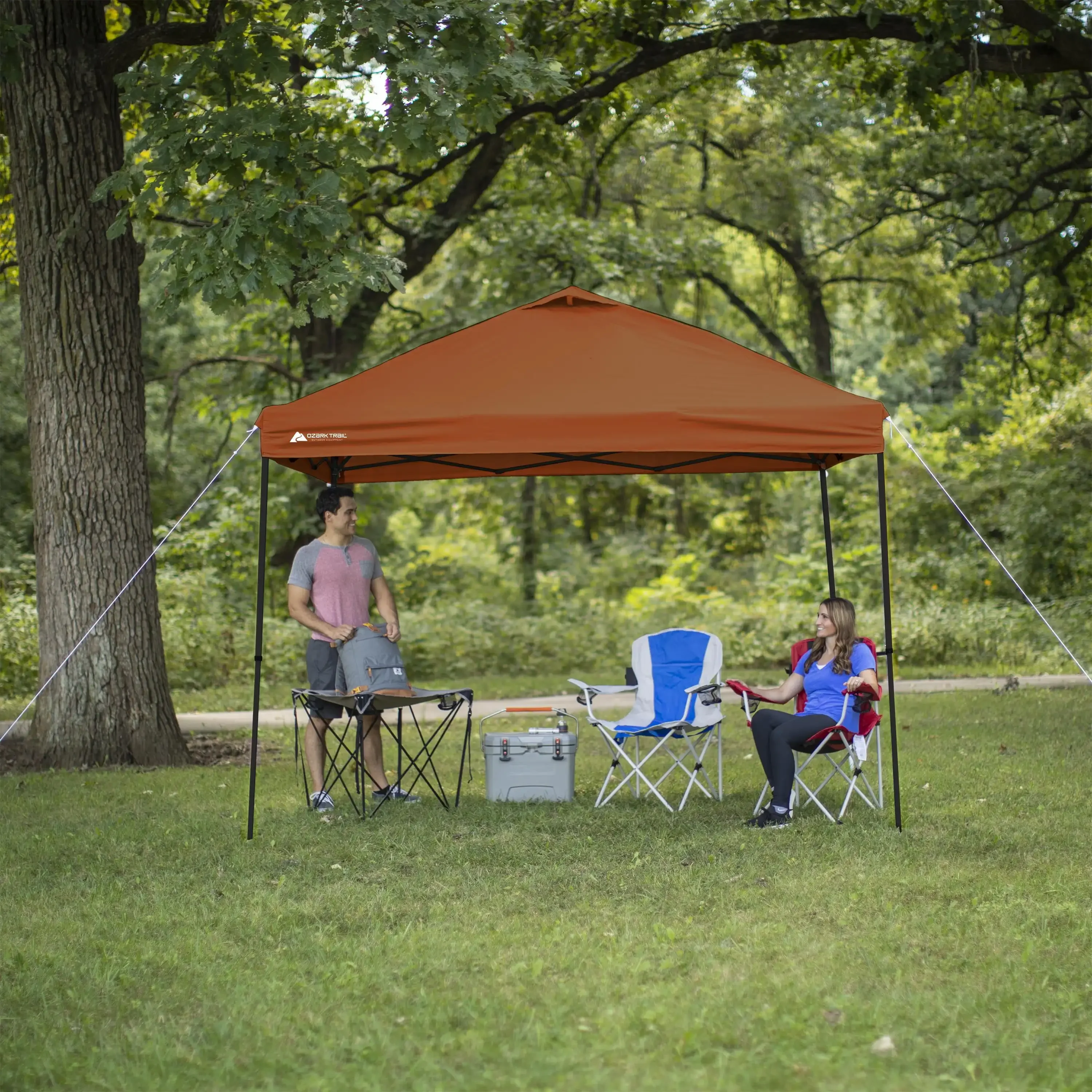10' x 10' Brown Instant Outdoor Canopy with UV Protection 6